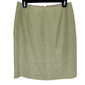Amanda Smith 100% linen skirt fully lined women's size 8
